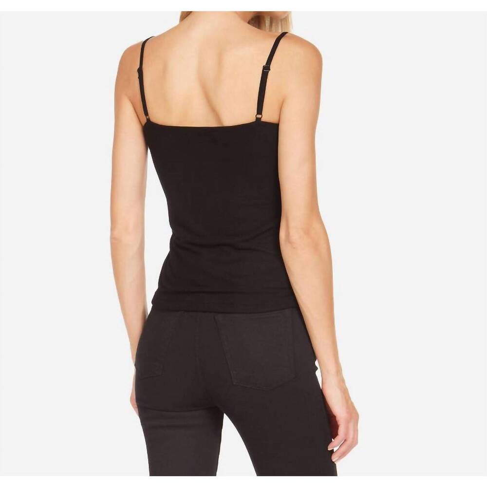 NEW MICHAEL LAUREN lonza spaghetti cut out top in black - Picture 2 of 2